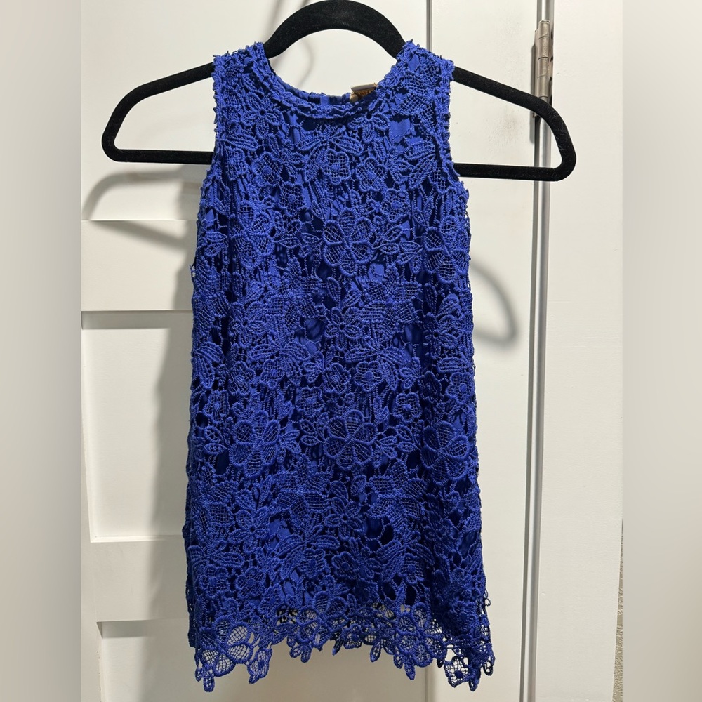 Kate Spade Cobalt Blue Kids Lace Dress